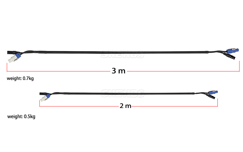 SHEHDS Combination PowerCon Plug And DMX Signal Line