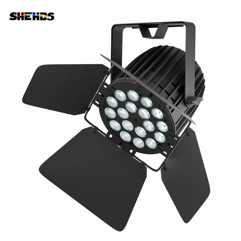 SHEHDS LED Zoom&Wash 18x18W RGBWA+UV Big Aluminum Par Light For Night Club Party