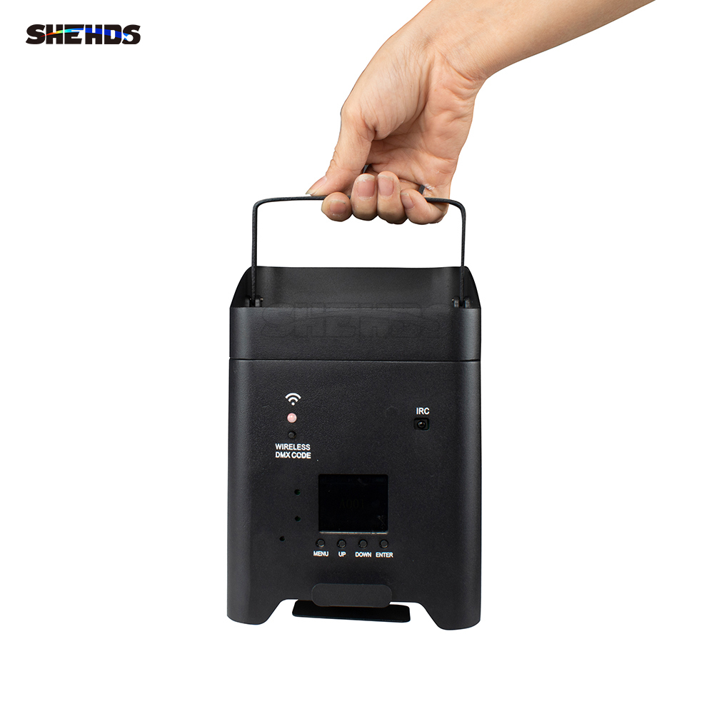 SHEHDS LED  6x18W RGBWA+UV Battery Lighting For DJ Disco