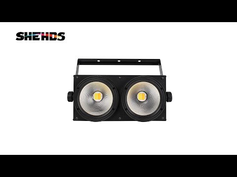SHEHDS Combination 2Eyes 200W LED COB Blinder Cool White + Warm White Lighting For Church Wedding Theater