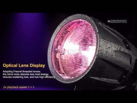SHEHDS Waterproof (IP65)LED 300W Zoom&Wash RGBW 4in1/Cool&Warm White 2in1 COB Par Light For Outdoor Wedding Church Theater