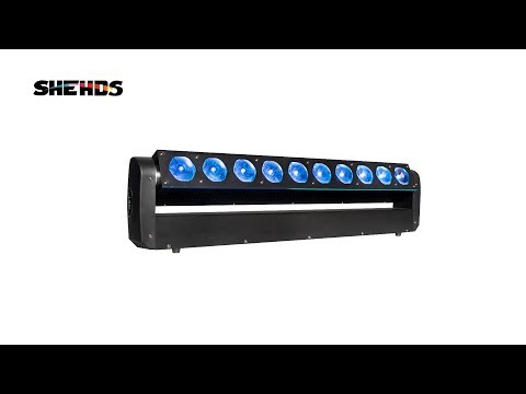 SHEHDS LED 10x40W RGBW 4in1Beam Moving Head Light Wall Wash Light DJ Disco Stage Show Party Bar Dance Floor Effect Lighting Equipment