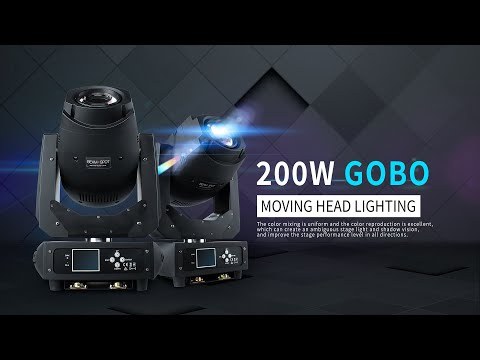 SHEHDS LED Spot Gobo 200W 2IN1 Moving Head Light For DJ Disco Party Club