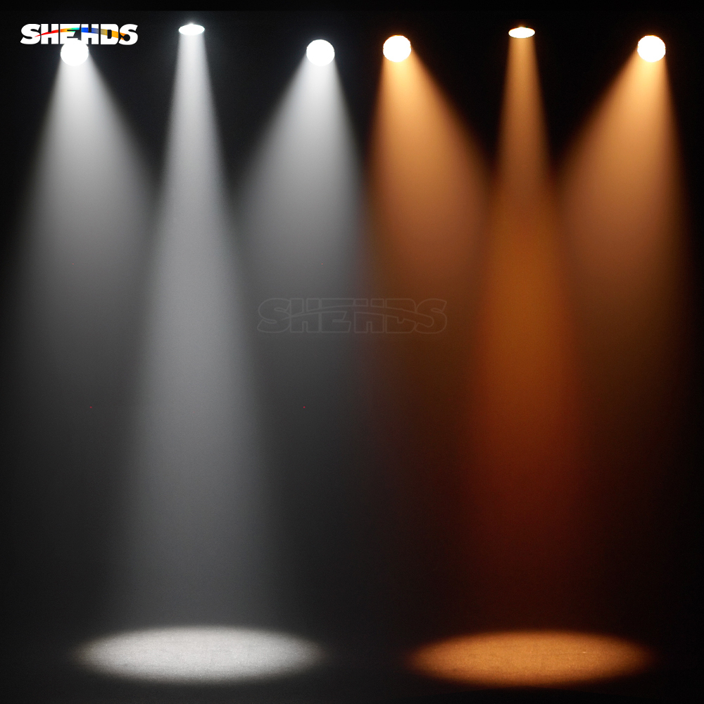 SHEHDS Waterproof (IP65)LED 300W Zoom&Wash RGBW 4in1/Cool&Warm White 2in1 COB Par Light For Outdoor Wedding Church Theater