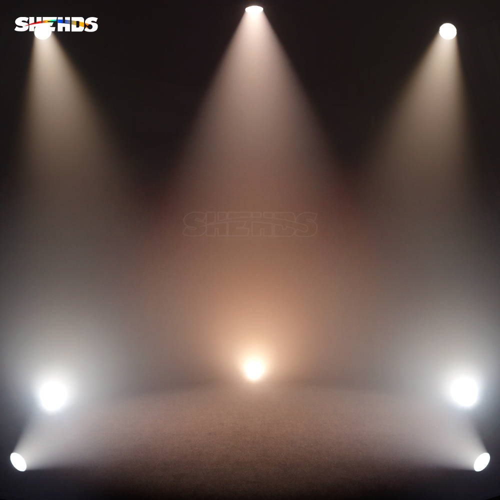 SHEHDS Waterproof (IP65)LED 300W Zoom&Wash RGBW 4in1/Cool&Warm White 2in1 COB Par Light For Outdoor Wedding Church Theater