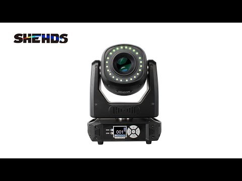 SHEHDS (6-Prism) LED Spot 100W Gobo Lights With LED Ring and LCD Display Moving Head Stage Effect Lighting DJ Disco