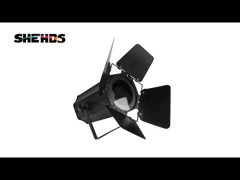 SHEHDS(With Barndoors)LED COB 200W Zoom Cool&Warm White Par Light For DJ Disco Party