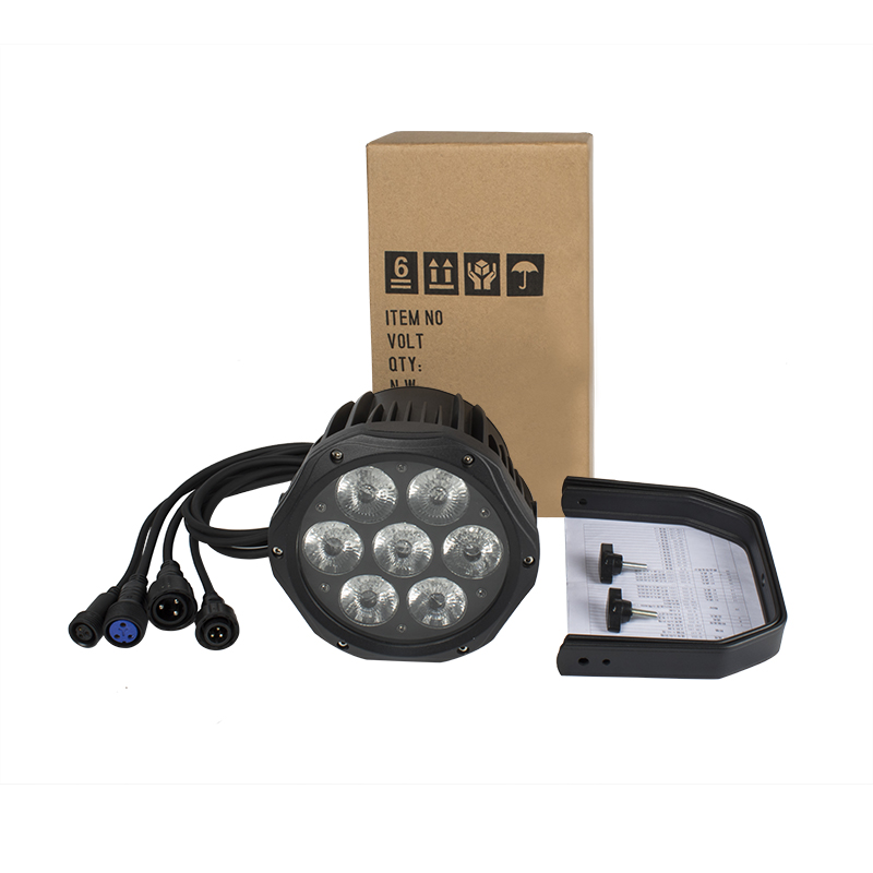 SHEHDS LED 7x12W RGBW /7x18 RGBWA+UV Waterproof Par Lighting For
