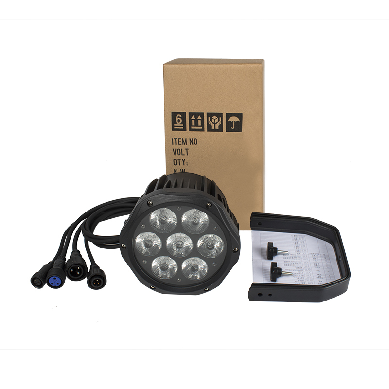 SHEHDS LED 7x12W RGBW /7x18 RGBWA+UV Waterproof Par Lighting For Outdoor Stage Night Club DJ