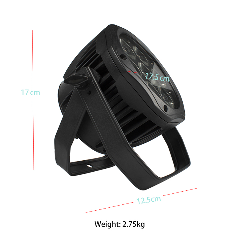 SHEHDS LED 7x12W RGBW /7x18 RGBWA+UV Waterproof Par Lighting For Outdoor Stage Night Club DJ