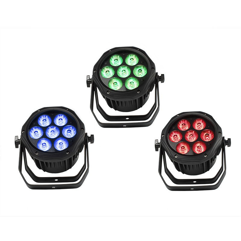 SHEHDS LED 7x12W RGBW /7x18 RGBWA+UV Waterproof Par Lighting For Outdoor Stage Night Club DJ
