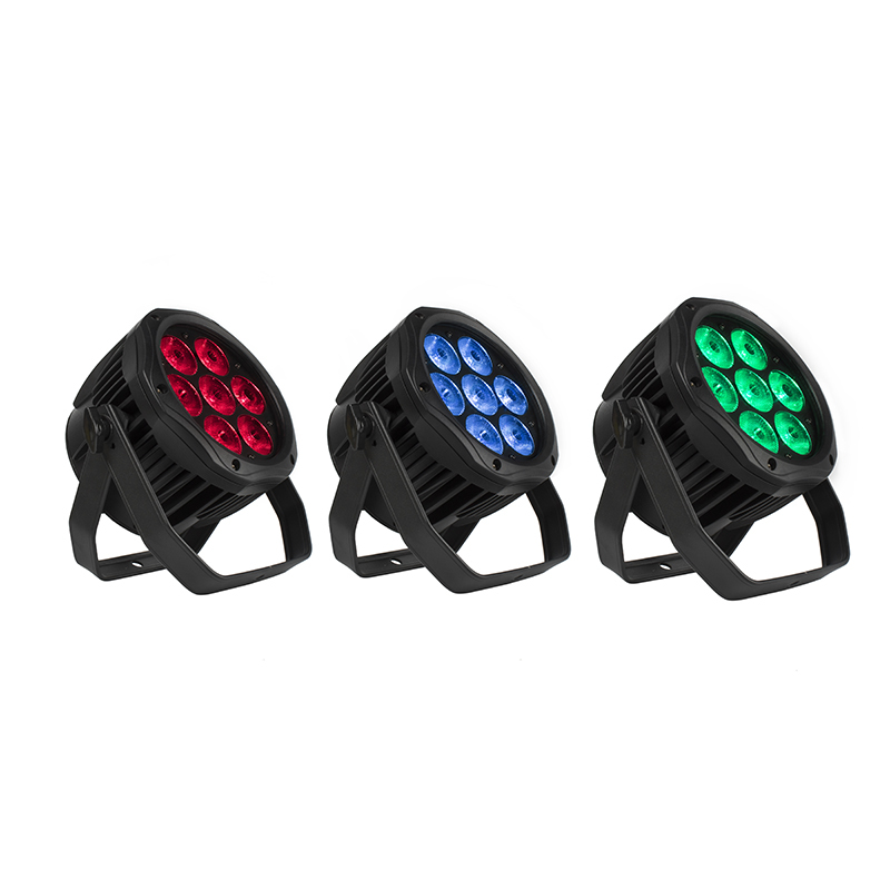 SHEHDS LED 7x12W RGBW /7x18 RGBWA+UV Waterproof Par Lighting For Outdoor Stage Night Club DJ