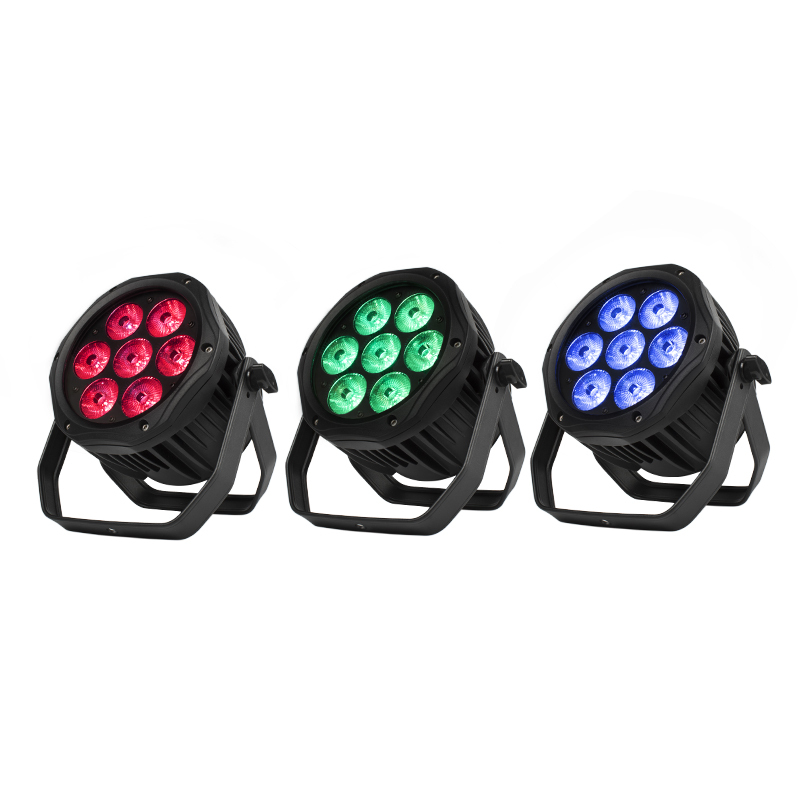 SHEHDS LED 7x12W RGBW /7x18 RGBWA+UV Waterproof Par Lighting For Outdoor Stage Night Club DJ