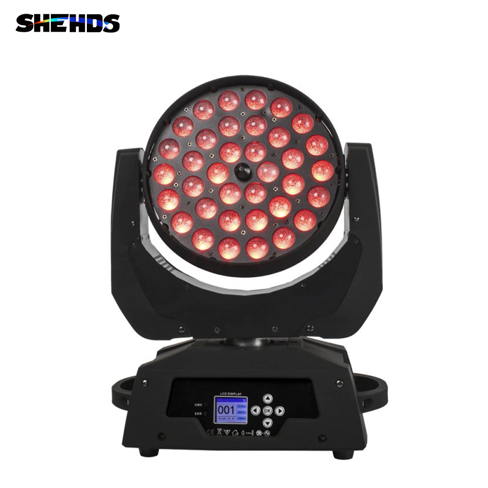 SHEHDS Wash Zoom 36x18W RGBWA+UV Moving Head For Wedding DJ Show Stage