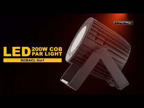 SHEHDS LED 200W RGBWA+UV/RGBACL 6in1/Cool&Warm White 2in1 COB Light Uniform Color Mix Temperature Control For Theater Stage Party