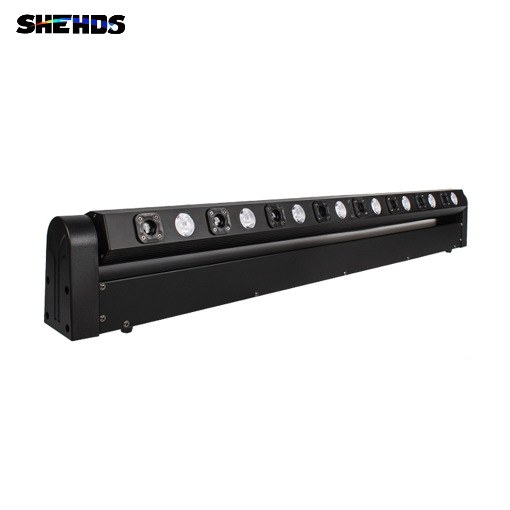SHEHDS 8 Eyes Moving Head 8x500mW Red Laser with LED Bar Lyre 8x9W RGB Beam Effect For Church Night Club Threater