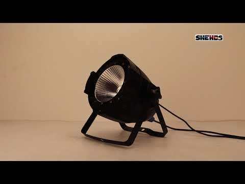 SHEHDS LED COB 200W Cool White + Warm White/RGBWA+UV 6IN1 Par Light with/without Barn door For Theater Performance Stage