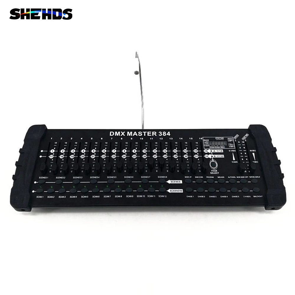 SHEHDS DMX Console 384 For Stage Lighting 512 DMX Console DJ Controller Equipment