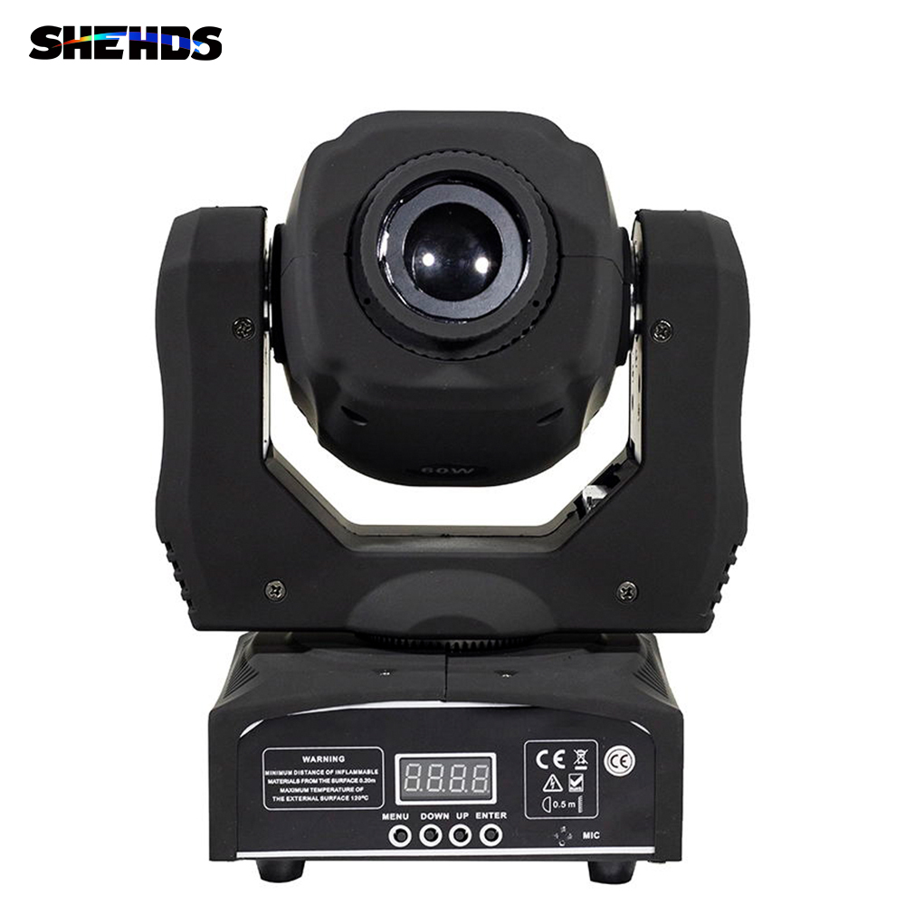 SHEHDS LED 60W Gobos Moving Head Lighting DJ Festivals Disco Home DJ Disco Stage Theater