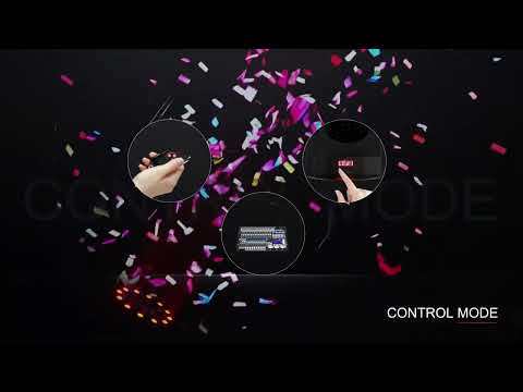 ATMOBURST 1500W Confetti Machine with LED 12x4W RGB For Wedding DJ stages