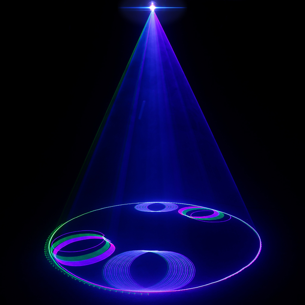SHEHDS Waterproof 3W RGB Scanning Pattern Animation Laser Light For  Performance Stage Wedding