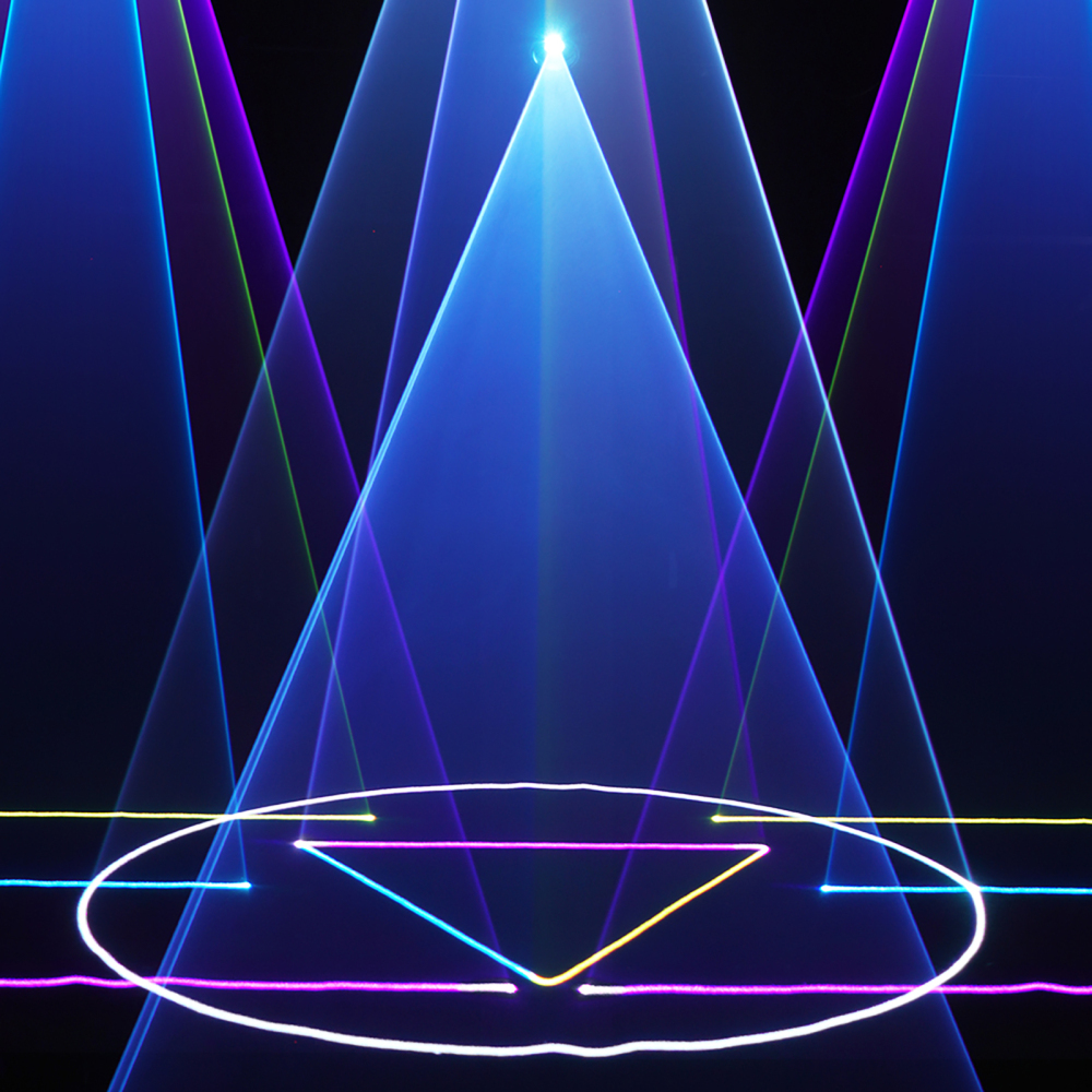 SHEHDS Constellaser 12W Moving Head Laser Light With Ring Effect For Club Wedding Party