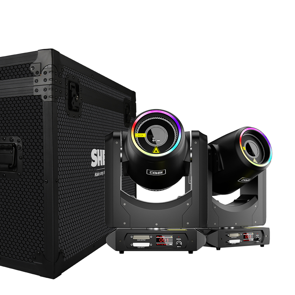 SHEHDS Constellaser 12W Moving Head Laser Light With Ring Effect For Club Wedding Party