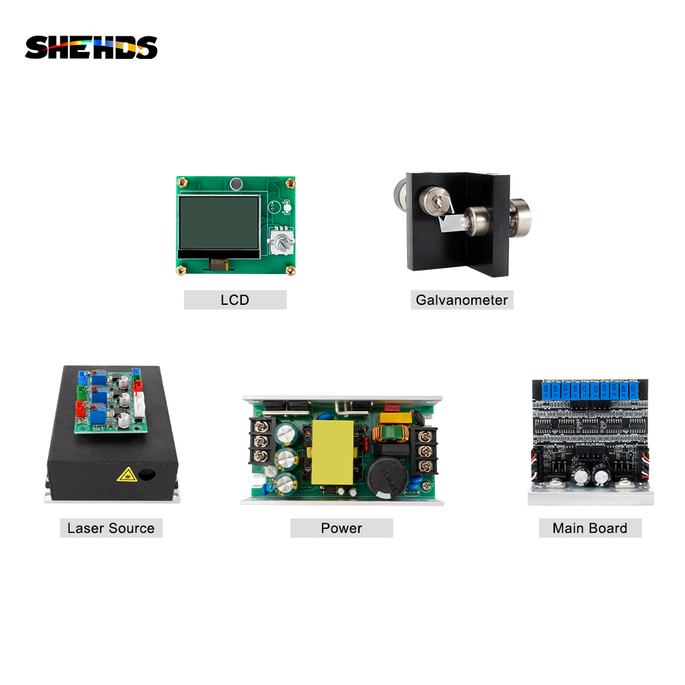 SHEHDS 12W Waterproof RGB Animation High Power Laser Light For Wedding DJ Club Theater Performance Stage