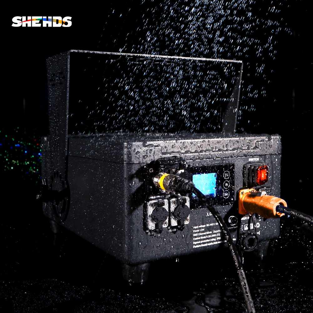 SHEHDS 12W Waterproof RGB Animation High Power Laser Light For Wedding DJ Club Theater Performance Stage