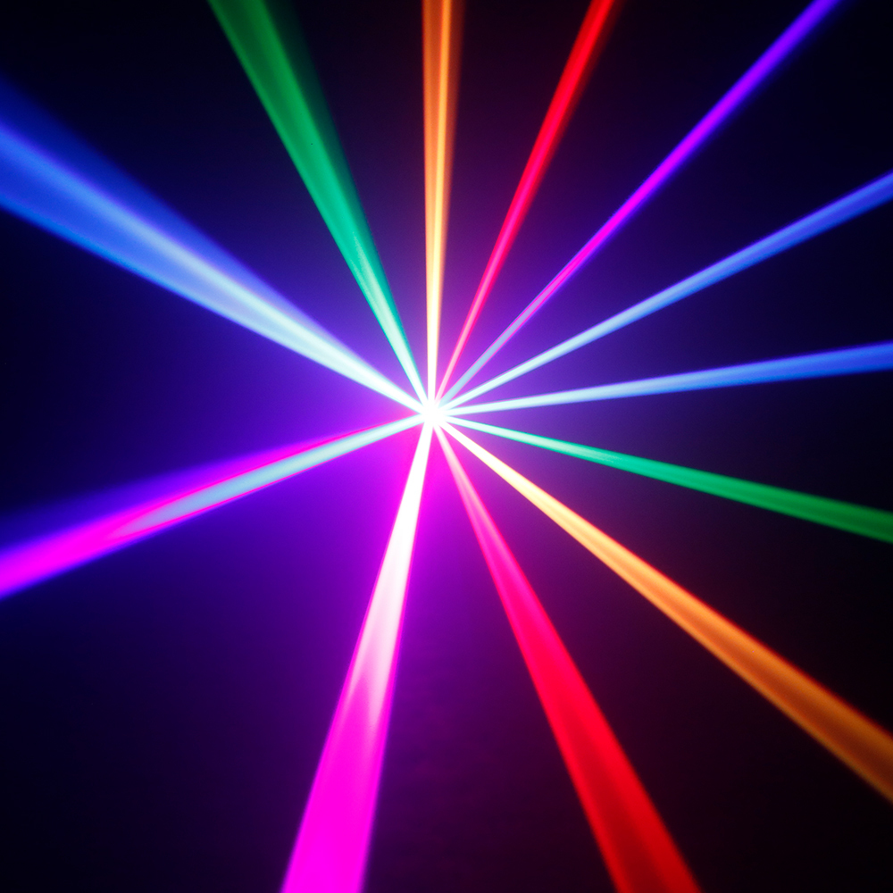 SHEHDS New 1W RGB Scan Pattern Laser For Performance Stage DJ Nightclub Wedding