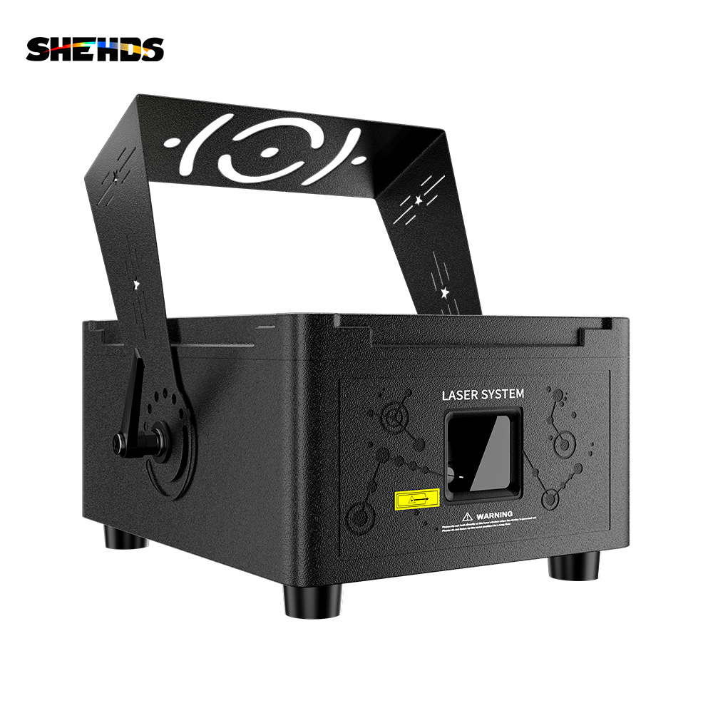 SHEHDS 12W Waterproof RGB Animation High Power Laser Light For Wedding DJ Club Theater Performance Stage