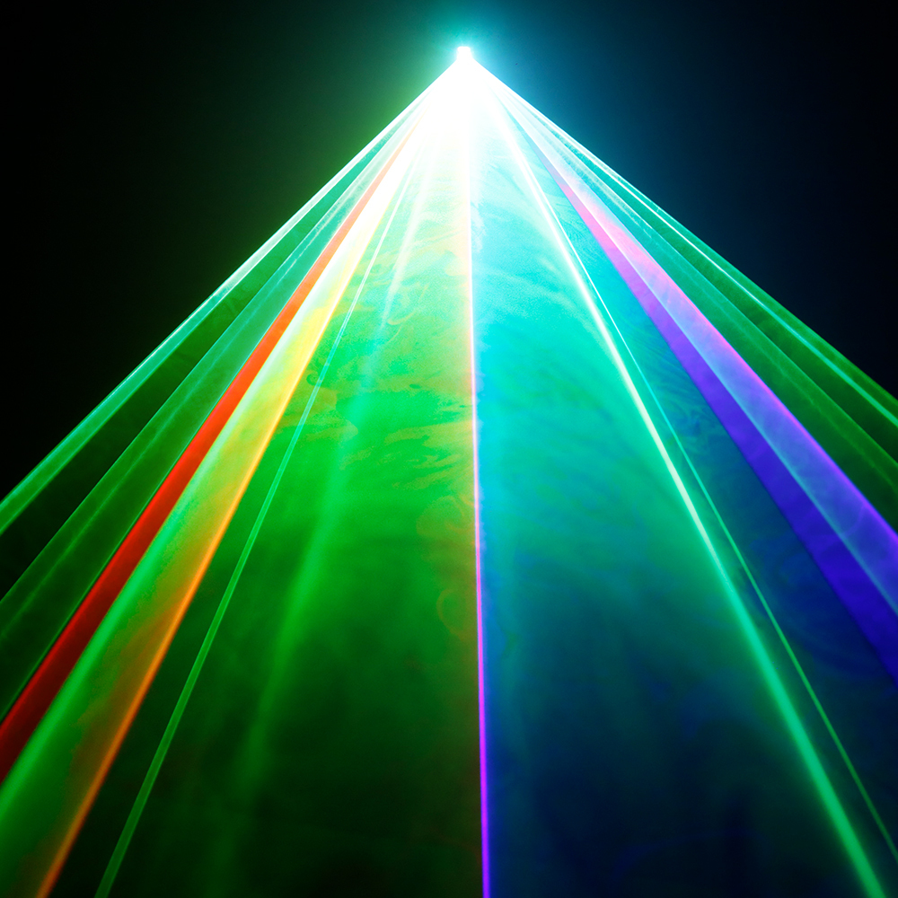 SHEHDS New 1W RGB Scan Pattern Laser For Performance Stage DJ Nightclub Wedding