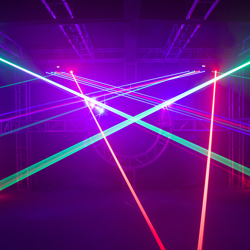 Laser Moving Bar 6x500mw 6 Eyes RGB Stage Effect Beam Moving Head Lighting DJ Party Disco Wedding Stage