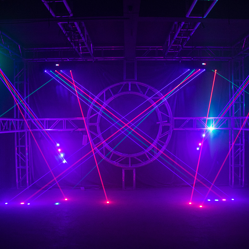 Laser Moving Bar 6x500mw 6 Eyes RGB Stage Effect Beam Moving Head Lighting DJ Party Disco Wedding Stage