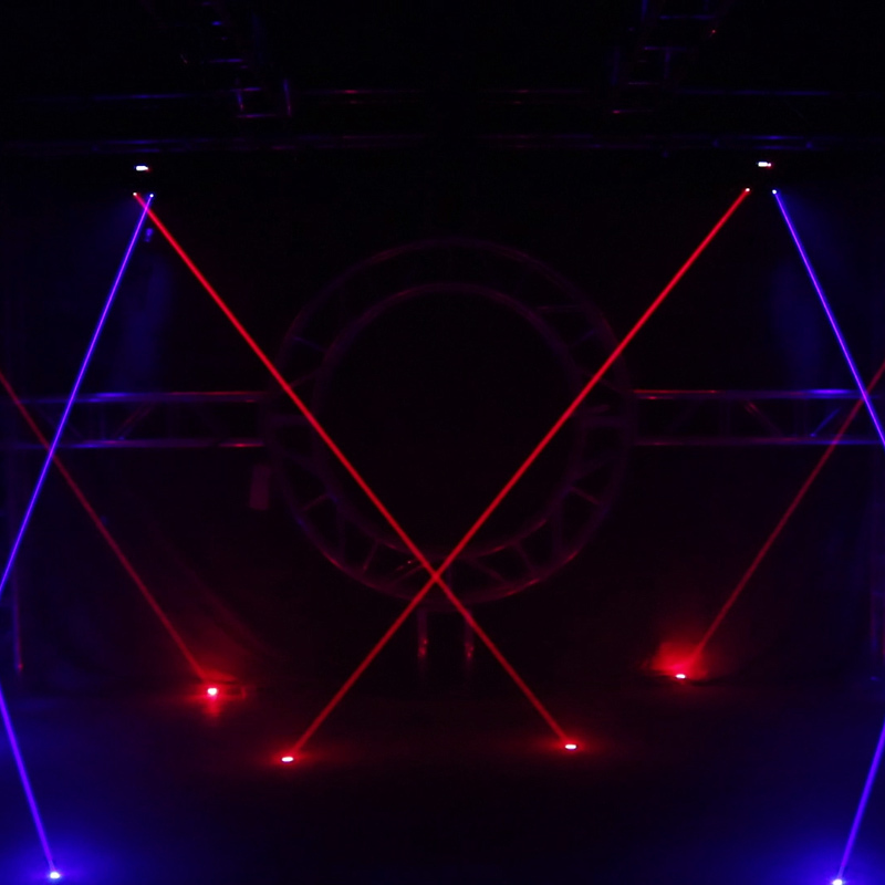 Laser Moving Bar 6x500mw 6 Eyes RGB Stage Effect Beam Moving Head Lighting DJ Party Disco Wedding Stage