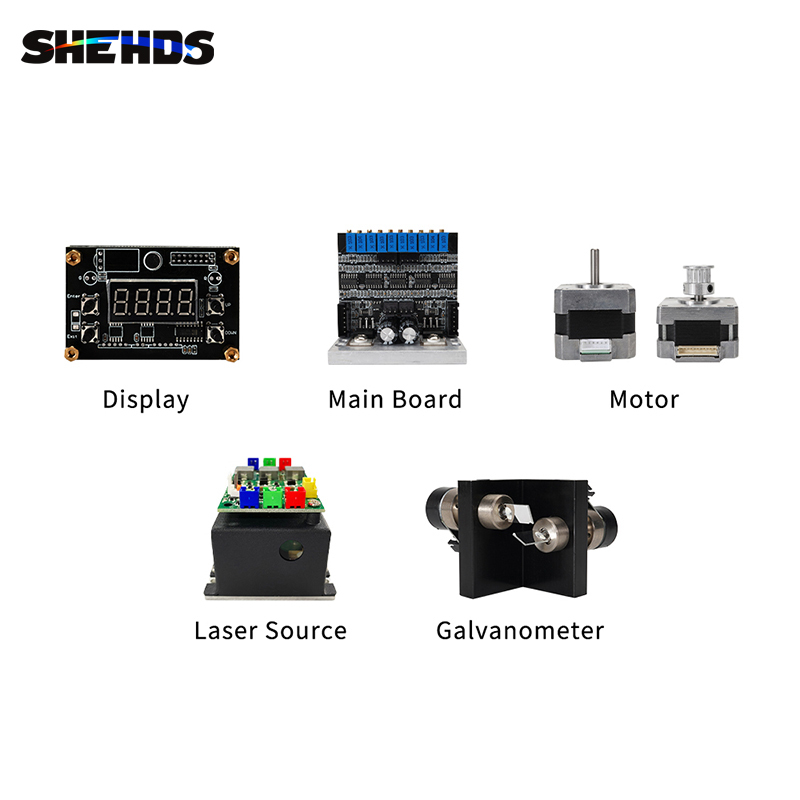SHEHDS Laser 3W Moving Head Laser Light for Performance Stage Wedding DJ Nightclub