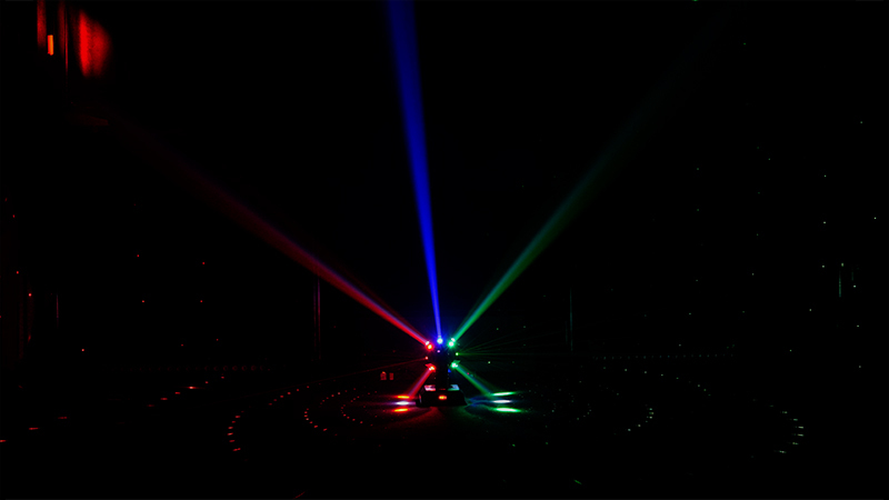 SHEHDS New High Brightness 16X3W LED Football Moving head light 3in1(Beam&Laser&Strobe) Lighting Red and Green Laser For Disco Gig Dj