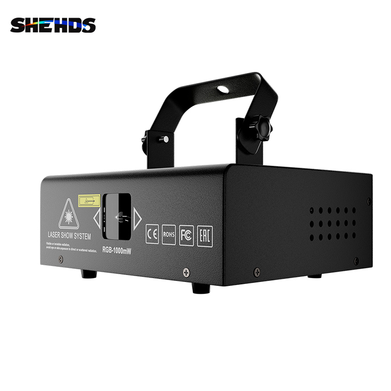 SHEHDS New 1W RGB scan pattern laser For Performance Stage DJ