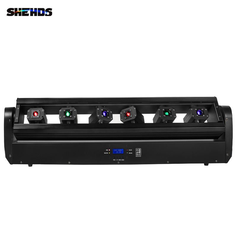 Laser Moving Bar 6x500mw 6 Eyes RGB Stage Effect Beam Moving Head Lighting DJ Party Disco Wedding Stage