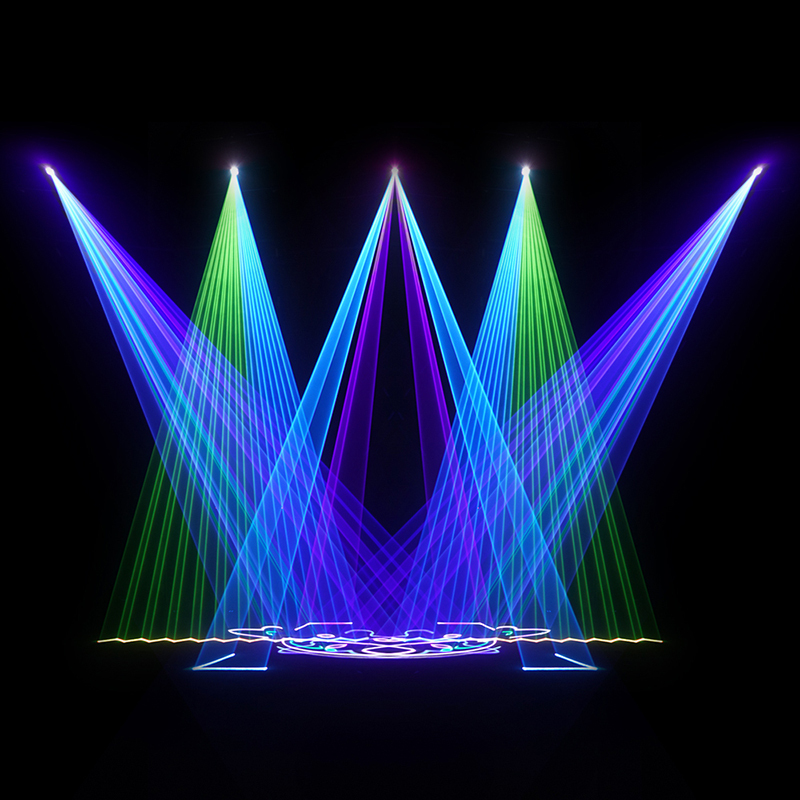 SHEHDS 6W GRB Laser Light For Wedding DJ Club Theater Performance stage