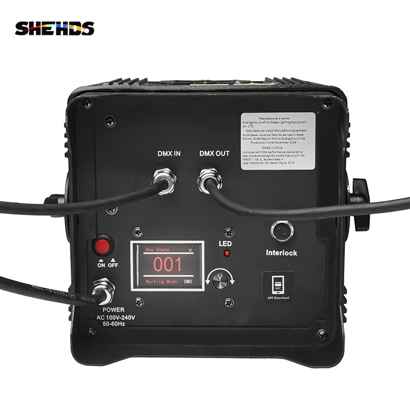 SHEHDS Waterproof 3W RGB Scanning Pattern Animation Laser Light For  Performance Stage Wedding