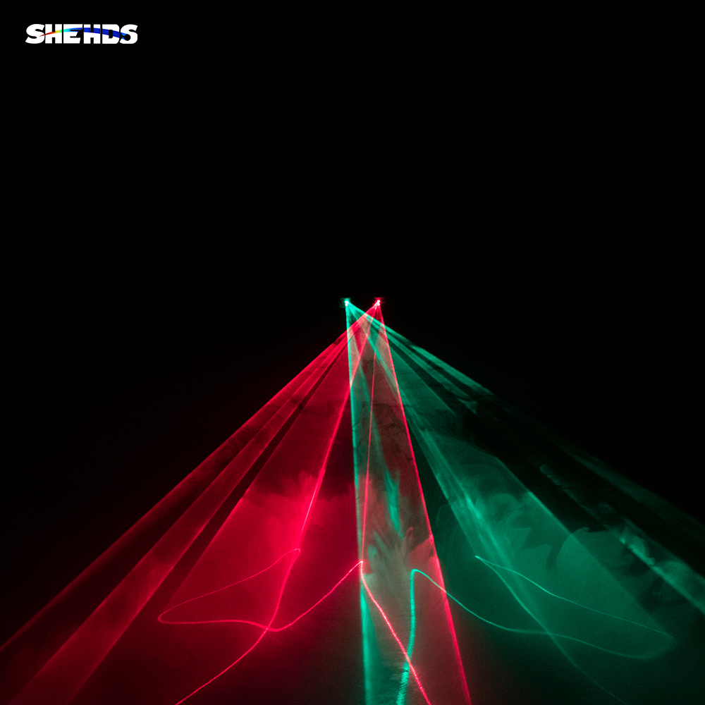 SHEHDS New RG Laser Lamp 2 Head Laser For Performance Stage