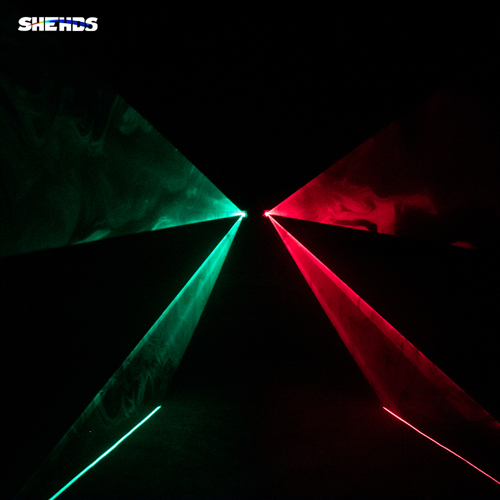 SHEHDS New RG Laser Lamp 2 Head Laser For Performance Stage