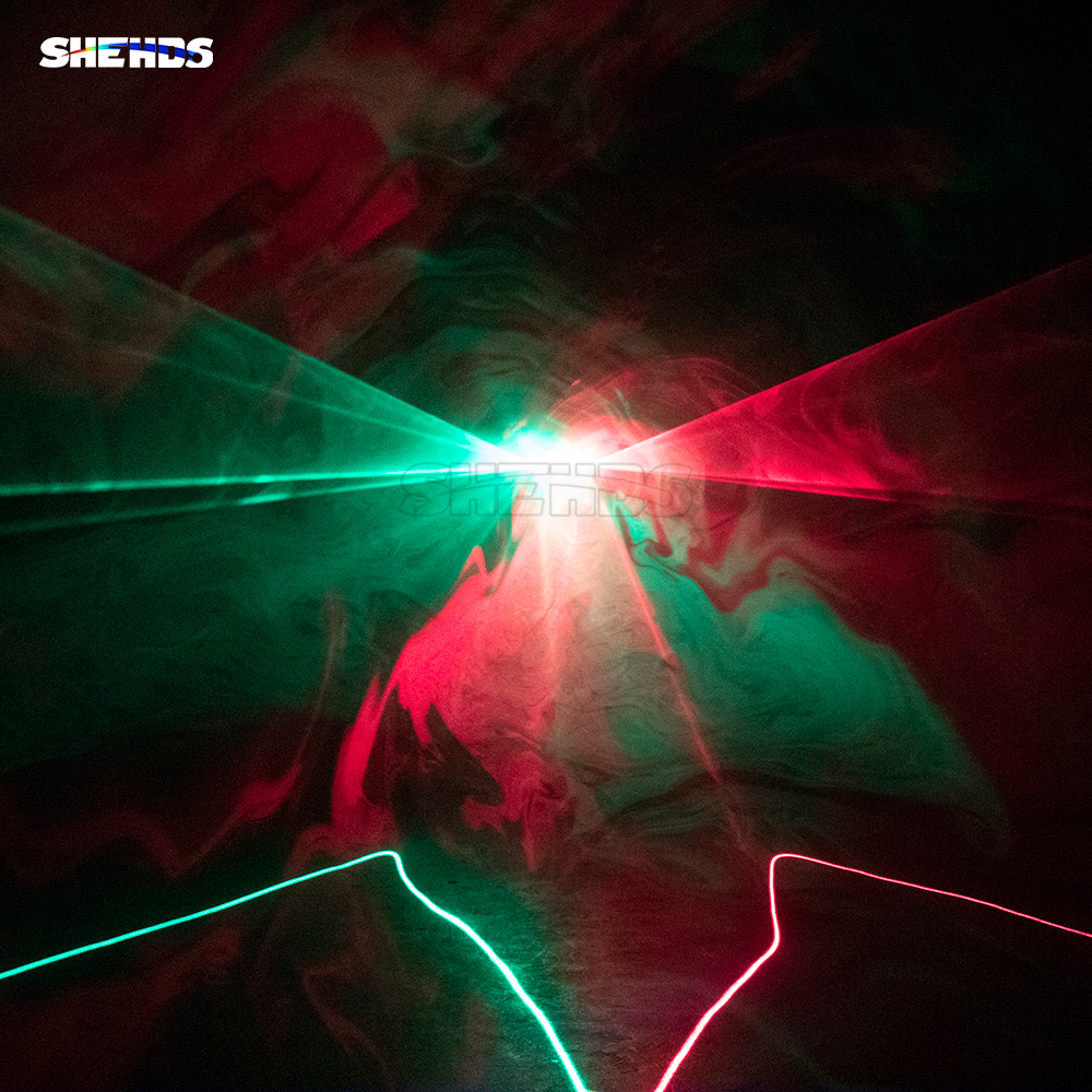 SHEHDS New RG Laser Lamp 2 Head Laser For Performance Stage