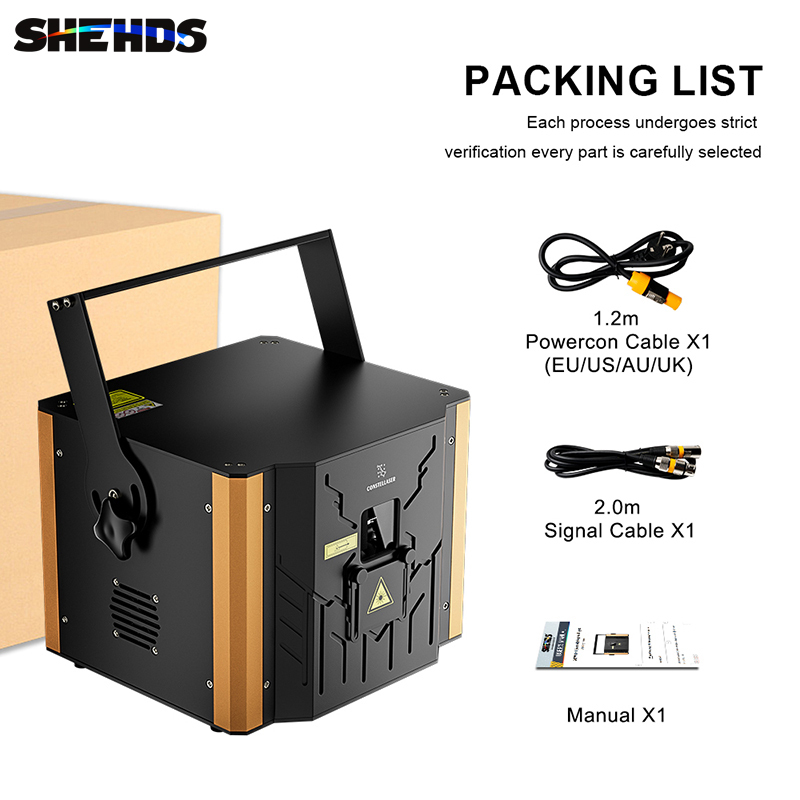 SHEHDS 6W GRB Laser Light For Wedding DJ Club Theater Performance stage