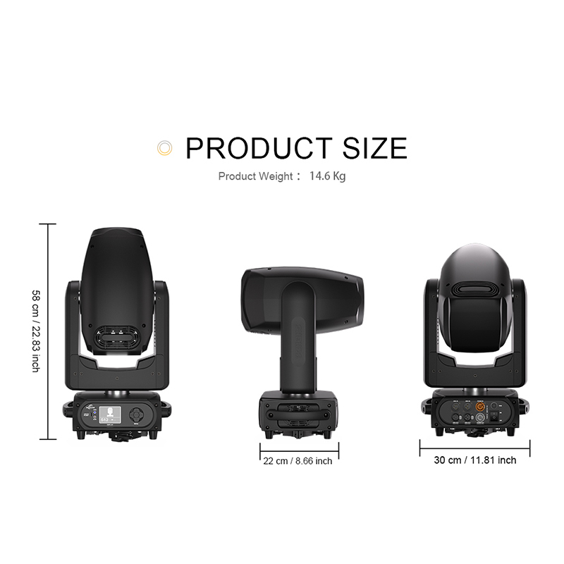 GalaxyJet All New LED Beam&Spot&Wash 300W Moving head Lighting For Gig Church Home Party