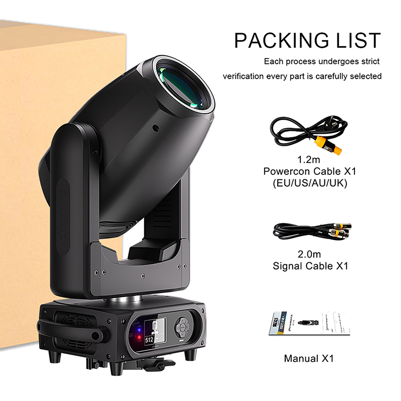 GalaxyJet LED Beam&Spot&Wash 200W Moving head Lighting  for DJ Performance Stage Wedding Nightclub Theater