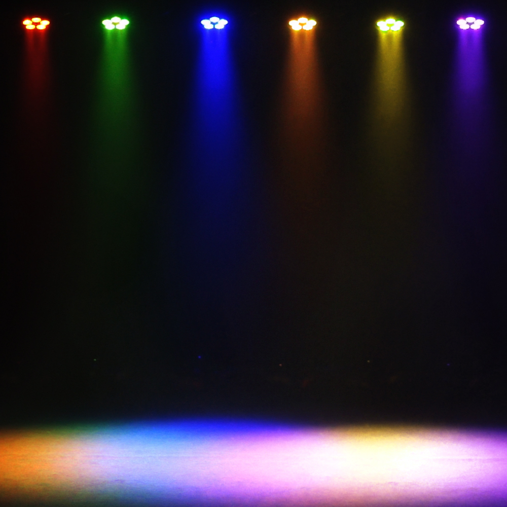 SHEHDS LED GlamoPar 5x12W/7X12W RGBAL+UV Lighting For Wedding Concert Club