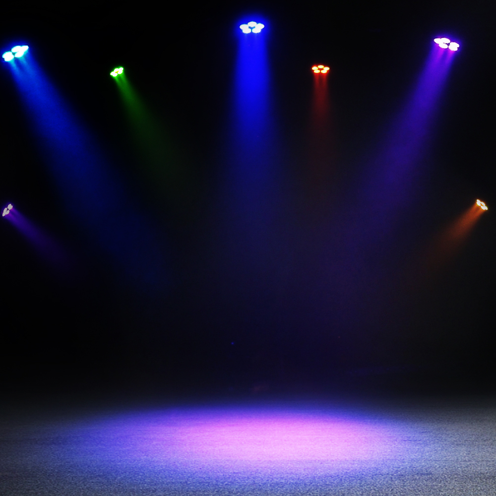 SHEHDS LED GlamoPar 5x12W/7X12W RGBAL+UV Lighting For Wedding Concert Club