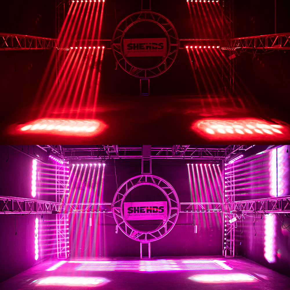 SHEHDS LED Beam 8x12W RGBW Moving Head Lighting For Wedding DJ Show